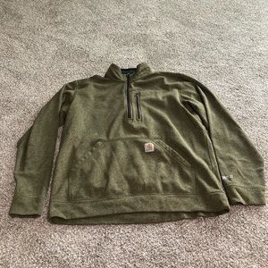 Carhartt 1/4 zip with front pouch pocket